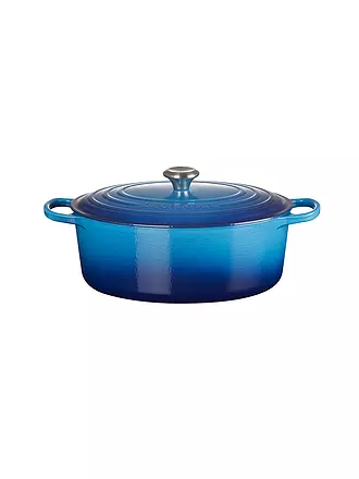 LE CREUSET | Bräter oval 33cm/7,5l SIGNATURE Azure | 